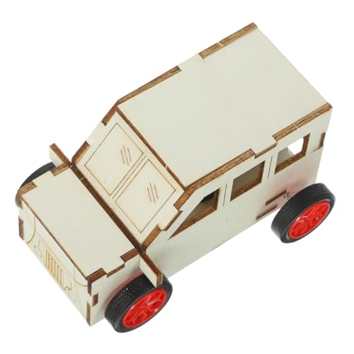 UPKOCH DIY Holzauto Für Wissenschaftliches Experimentierset Für 3 5 Jahre Zusammenbau Windbetriebene Fahrzeugfigurine Kreatives Lernspielzeug Für Kleinkinder von UPKOCH