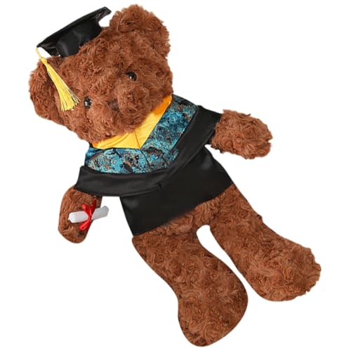 UPKOCH Dr. Bärenpuppe Kinderpuppenspielzeug Puppenornament Bär Couchspielzeug Kinderspielzeug Bär Stofftier Ausgestopfte Bärenpuppe Kuscheltier Bärenpuppen-Souvenir Pp Baumwolle von UPKOCH