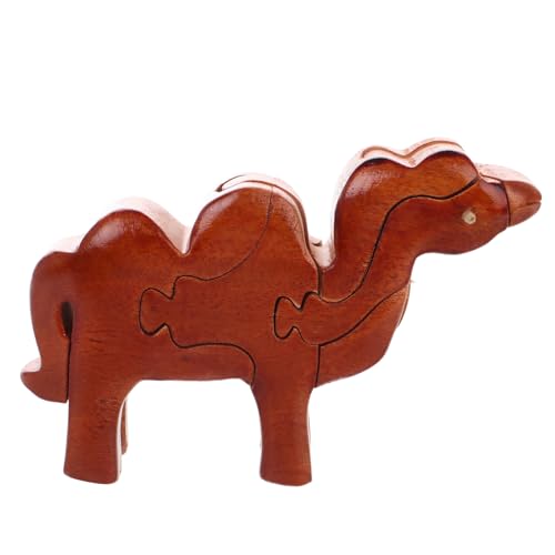 UPKOCH Dreidimensionales Puzzle Tierspleiß Spleiß Für Tiere Zum Zusammenbauen Von Tieren Montieren Tierspielzeug 3D-tierspielzeug Light Brown Holz von UPKOCH