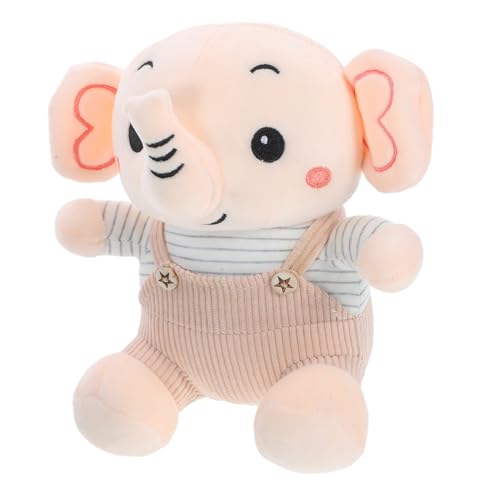 UPKOCH Elefantenpuppe Elephant plüschelefant spielzeuge Plüschpuppe Elefant Elefant Plüsch ausgestopftes Tierspielzeug kleines Elefanten-Stofftier Baumwolle Rosa von UPKOCH