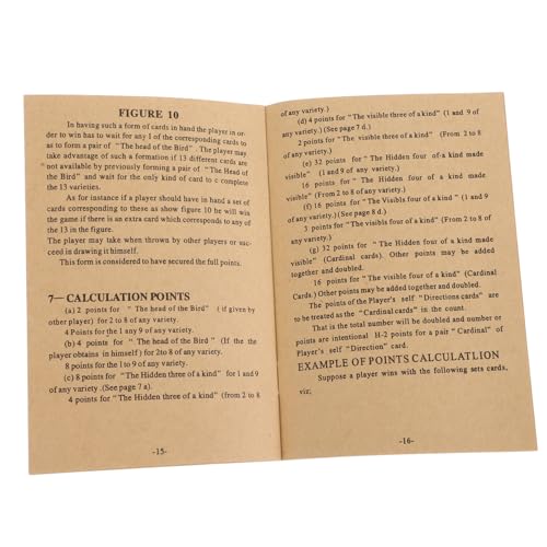 UPKOCH Englisch Chinesisches Mahjong Lernhandbuch mit Detaillierten Regeln und Techniken Umfassender Anleitung für Anfänger und Fortgeschrittene Traditionelles Chinesisches Brettspiel UPKOCH Englisch Chinesisches Mahjong Lernhandbuch mit Detaillierten Regeln und Techniken Umfassender Anleitung für Anfänger und Fortgeschrittene Traditionelles Chinesisches Brettspiel von UPKOCH