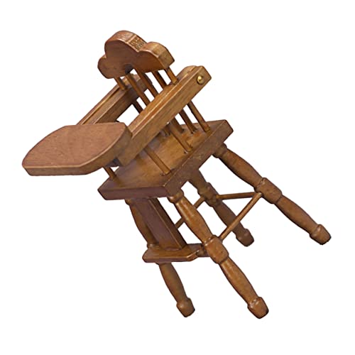 UPKOCH Esszimmerstuhl Hochstuhl sitzhocker kindersitze hochatuhl dekoringe Miniatures Child seat Miniatur hochstuhl Miniatur-Esszimmerstühle Mini hochstuhl für Holz von UPKOCH