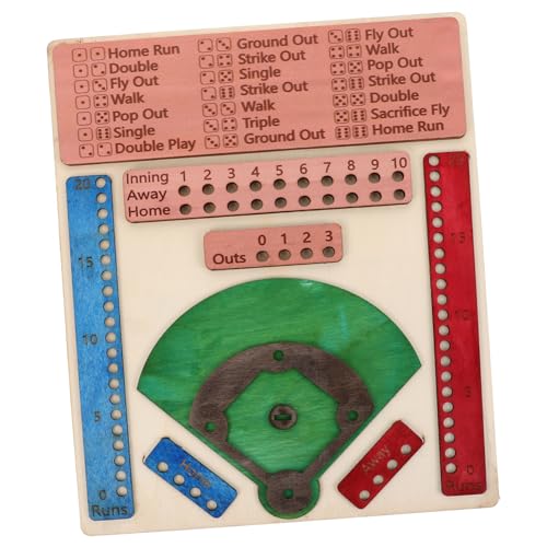 UPKOCH Flipper-Spielbrett Partyzubehör lustiges Brettspiel Brettspiele aus Holz Baseball-Brettspiel Brettspiel aus Holz lustige Spielbretter hölzern von UPKOCH