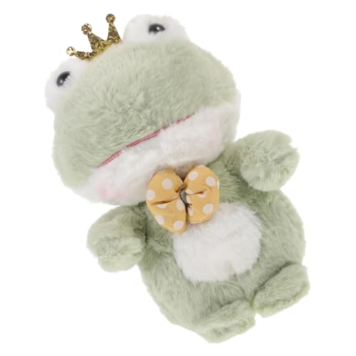 UPKOCH Frosch Plüschtier Sofapuppendekoration Plüsch Frosch Puppe Dekoration der Inneneinrichtung Frosch stofftier Frosch Plüschspielzeug Frosch Plüschpuppe Tier Stofftier Samt Green von UPKOCH