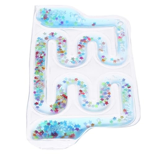 UPKOCH Gel-Rollspielzeug sensorisches Entwicklungs Blaues Puzzle Trainingsspielzeug für Kinderspielzeug Labyrinth-Brett PVC Blue von UPKOCH