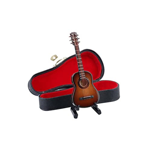 UPKOCH Gitarrenhandwerk Dekoration Miniatur Mini-Gitarre Hölzern von UPKOCH