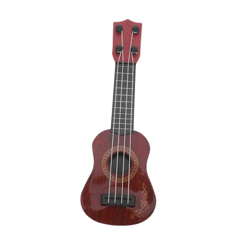 UPKOCH Gitarrenspielzeug für Gitarre für Gitarre Anfänger Gitarre wunderschöne Schlüsselanhänger Steingut Mini-Ukulele für -Gitarre Abs Brown von UPKOCH