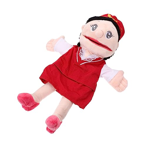 UPKOCH Handpuppe so tun, als ob Spielzeug wäre dekorative Fingerpuppe interaktive Puppen interaktives Spielzeug Decor Cartoon-Fingerpuppen Fingerspielzeug superweicher Stoff rot von UPKOCH