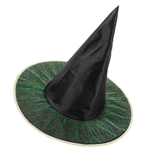 UPKOCH Hexen Hut Hängende Hexenhüte Kappe Halloween-lichter Im Freien Kessel Kostüm Hexenschwanz Individueller Hexenhut Maske Hexenhüte Für Frauen Green Oxford-stoff von UPKOCH