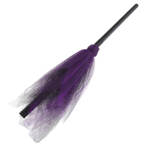 UPKOCH Hexenbesen Mädchen Besen Party Dekoration Zauberer Besenstiel Kostümbesen Halloween Kinder Party Halloween kinderparty Witch Costume Besenstütze Besenstiel Spielzeug Plastik von UPKOCH