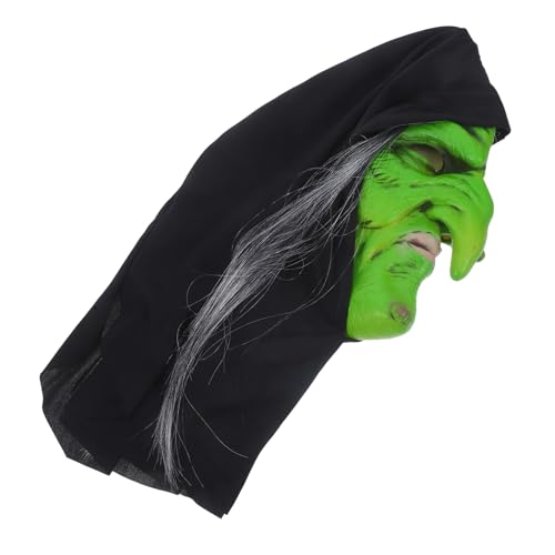 UPKOCH Hexenmaske Halloween Gruseligste Gesichtspflegeprodukte Hut Anime Maske Cosplay Neonplüsch Gruselige Maske Masken Maskerade Gruseliger Wolf Mädchen Hexenkostüm von UPKOCH