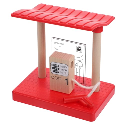 UPKOCH Holz Eisenbahn Zubehör Gas Station Modell aus Hochwertigem Holz Realistisches für Szene Aufbau Glatte Oberfläche Langlebig und Sicher für Ab Jahren UPKOCH Holz Eisenbahn Zubehör Gas Station Modell aus Hochwertigem Holz Realistisches für Szene Aufbau Glatte Oberfläche Langlebig und Sicher für Ab Jahren von UPKOCH