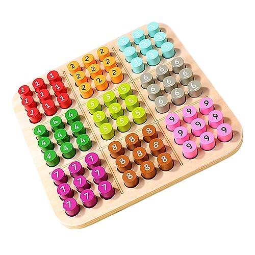 UPKOCH Holz Sudoku Brettspiel Lernspiel Denkspiel Holz Steckspiel Denkspiel für Vorschule Hand Augen Koordination und Gedächtnistraining Tragbar und Langlebig UPKOCH Holz Sudoku Brettspiel Lernspiel Denkspiel Holz Steckspiel Denkspiel für Vorschule Hand Augen Koordination und Gedächtnistraining Tragbar und Langlebig von UPKOCH