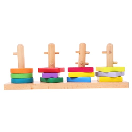 UPKOCH Holzbauklötze Geometrische Formen Set Langlebiges Stoßfestes Montessori Lernspielzeug für Vorschulkinder Fördert Kognitive Entwicklung Hand Koordination und Problemlösung UPKOCH Holzbauklötze Geometrische Formen Set Langlebiges Stoßfestes Montessori Lernspielzeug für Vorschulkinder Fördert Kognitive Entwicklung Hand Koordination und Problemlösung von UPKOCH