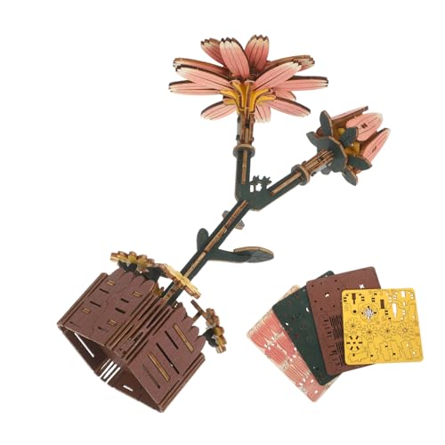UPKOCH Holzblumen Puzzle mit Vase DIY Holz-Daisy Bouquet Bausatz Anfängerfreundliches Kreatives Holzblumen Jigsaw Craft Kit für Familien und Geschenk UPKOCH Holzblumen Puzzle mit Vase DIY Holz-Daisy Bouquet Bausatz Anfängerfreundliches Kreatives Holzblumen Jigsaw Craft Kit für Familien und Geschenk von UPKOCH