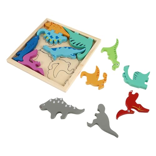 UPKOCH Holzpuzzle Dinosaurier für Kleinkinder Jahre Pädagogisches Dreidimensionales Lernspielzeug Konzentration Feinmotorik und Kognitiver Entwicklung Montessori Holzspielzeug für Junge UPKOCH Holzpuzzle Dinosaurier für Kleinkinder Jahre Pädagogisches Dreidimensionales Lernspielzeug Konzentration Feinmotorik und Kognitiver Entwicklung Montessori Holzspielzeug für Junge von UPKOCH