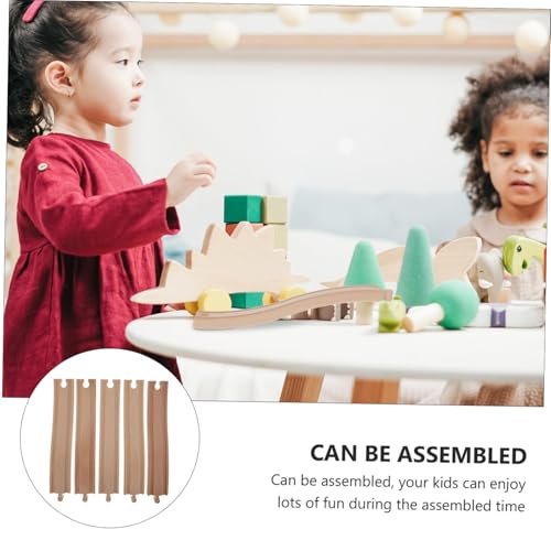 UPKOCH Holzschienen Erweiterungsset Zugbahn Biegsame Sichere Holzeisenbahn Zubehör für Kreative Spielspaß UPKOCH Holzschienen Erweiterungsset Zugbahn Biegsame Sichere Holzeisenbahn Zubehör für Kreative Spielspaß von UPKOCH