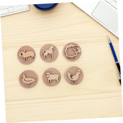 UPKOCH Holzstempel Set mit Niedlichen Tiermotiven Sicherer Glatter Holzgriff Stempel für Kreatives Frühe Beschäftigung für Schule und Familie UPKOCH Holzstempel Set mit Niedlichen Tiermotiven Sicherer Glatter Holzgriff Stempel für Kreatives Frühe Beschäftigung für Schule und Familie von UPKOCH
