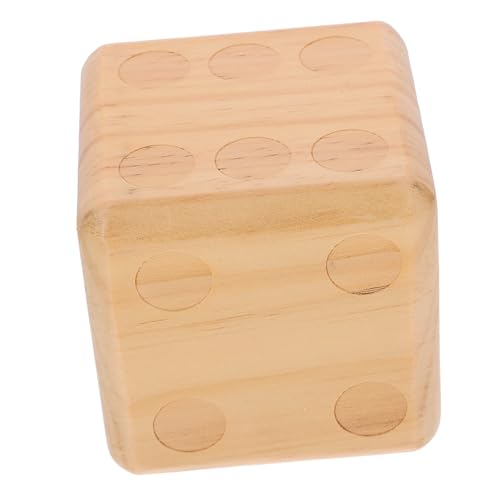 UPKOCH Holzwürfel Würfel- Würfel-Unterrichts-Requisiten praktisches Würfel-Requisit Tischspielwürfel große Würfel familienspiele Family Games Spielwürfel aus Holz große Spielwürfel von UPKOCH