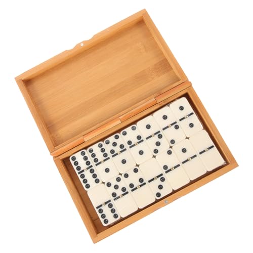 UPKOCH Interaktives Domino Spiel aus Holz mit Bambus aufbewahrungsbox Lustiges Familienspiel für Drinnen und Draußen Kreatives Lernspielzeug und für Freunde UPKOCH Interaktives Domino Spiel aus Holz mit Bambus aufbewahrungsbox Lustiges Familienspiel für Drinnen und Draußen Kreatives Lernspielzeug und für Freunde von UPKOCH