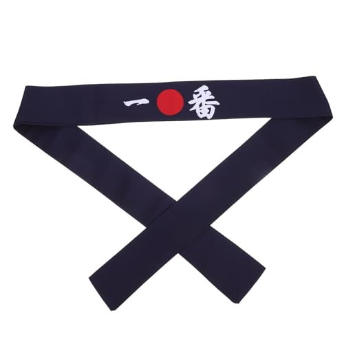 UPKOCH Japaner Hachimaki Stirnband Sushi Chef Bandana Stirnband Sushi Chef Kopf Krawatte auf Kostüme Kopfbedeckung für Karate Cooking Küchenversorgung Blau von UPKOCH