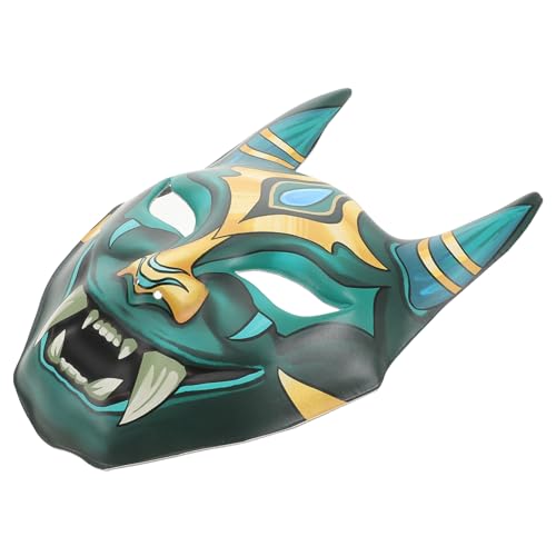 UPKOCH Japanische Geistermaske Karnevalskostümmasken Japanische Masken Für Erwachsene Dämonenmaske Halloween Skelettmaske Kabuki Masken Venezianische Männermaske Cosplay von UPKOCH