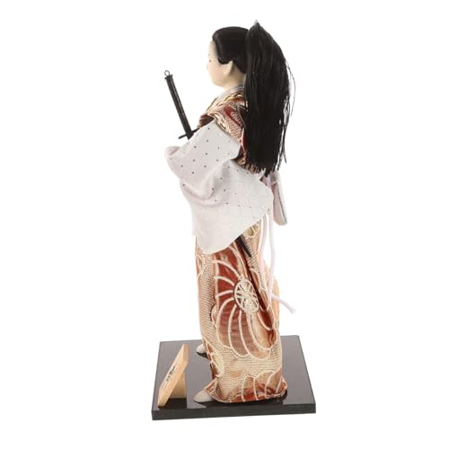 UPKOCH Japanische -Puppe Desktop- -Ornament Dekorative -Puppe -puppenornament Einweihungsgeschenk Japanische Schreibtischdekoration -Figur Stoff von UPKOCH