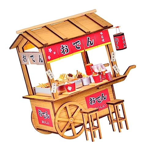 UPKOCH Kanto Cook Car Miniaturmodell Puppenhaus Set Mit Miniaturmöbeln Für Kreative DIY Projekte Ideal Für Kinderzimmer Und Sammler Handgefertigte Dekoration von UPKOCH