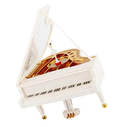 UPKOCH Kasten Musikbox Figur Antiquität Ornament Mädchen Desktop-Piano- Haushalt Dekoration Musical drehen Retro elegant Festival klein Dekorativ Instrument Modell Tisch Metall von UPKOCH