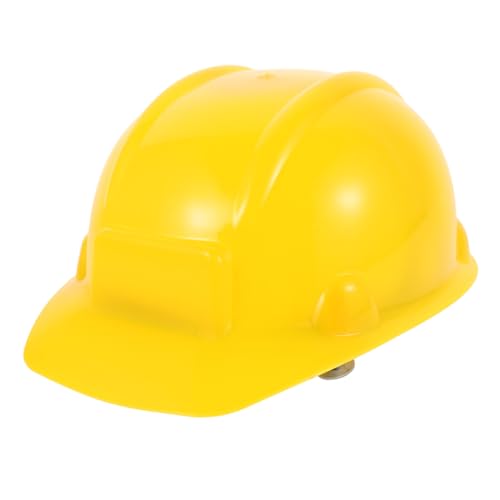 UPKOCH Kinderfeuerhut Schutzhelm Mit Anstoßkappe Feuerwehrhut Verrückte Hüte Für Kinder Leitkegel Hut Baumütze Für Kinder Arbeiterhut-spielzeug Halloween-bauhüte Kinderhelm Yellow Plastik von UPKOCH