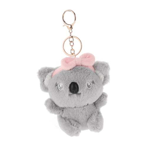 UPKOCH Koala-Anhänger Auto-Schlüsselanhänger süßer Koala-Schlüsselanhänger Koala plüschtier Koala schlüsselanhänger Koala-Schlüsselanhänger aus Plüsch Tasche Anhänger Grey von UPKOCH