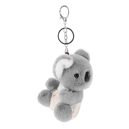 UPKOCH Koala-Puppe Kaninchen Hase Koala-stofftier Stofftier-schlüsselanhänger Schlüsselbund Tragbarer Ausgestopfter Koala Tragbarer Taschenanhänger Schlüssel Zubehör Plüsch Grey von UPKOCH