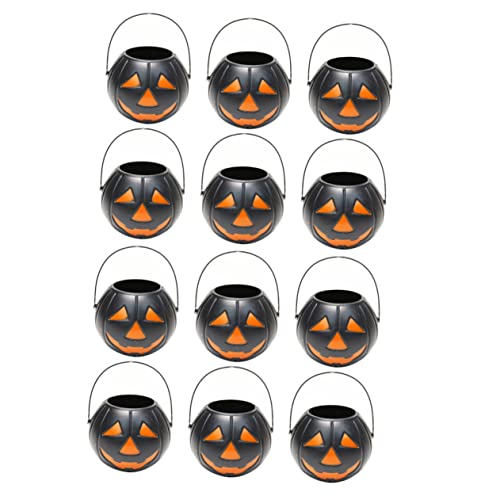 UPKOCH Kürbis Eimer Halloween-Dekor Kürbis-Süßigkeiten-Eimer Kürbis-Bonbonbehälter Kürbis Geschenkeimer halloween kinder party halloween kinderparty Tricktöpfe Süßigkeiten Eimer Plastik von UPKOCH