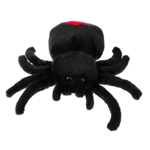 UPKOCH Kuschelige Halloween Spinne üsch Spinnen Weiche Stofftier Deko Für Ideales Für Halloween Und Gruseldeko Schwarze Spinnenpuppe von UPKOCH