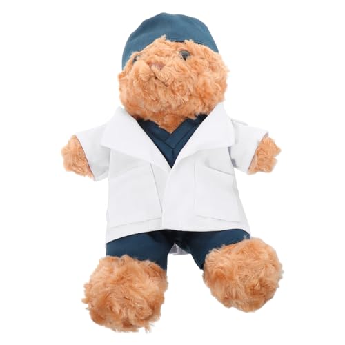 UPKOCH Plüschbärpuppe Mit Arzt-Outfit Brauner Stoffbär Kreativer Bärenstofftier Für Schlafzimmerdekoration Und Spielzeug Für Kleine Medizinstudenten UPKOCH Plüschbärpuppe Mit Arzt-Outfit Brauner Stoffbär Kreativer Bärenstofftier Für Schlafzimmerdekoration Und Spielzeug Für Kleine Medizinstudenten von UPKOCH