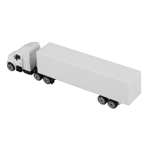 UPKOCH LKW-Modell PKW-LKW-Korb LKWs Träger -Müllwagen Auto Modellauto LKW Container LKW Modell Autos Tischwagen-Statue Transportwagen-Modell Legierung Weiß von UPKOCH