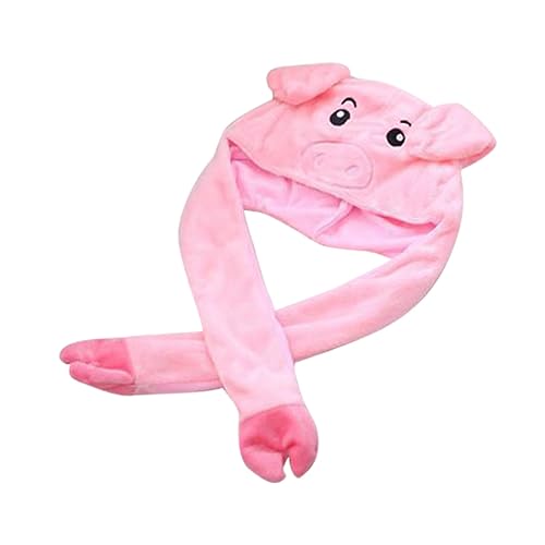 UPKOCH Lustiger üsch Pig Hat Mit Beweglichen Ohren Für Und Erwachsene Karneval Kostü Partyhut Geschenkidee von UPKOCH