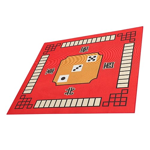 UPKOCH Mahjong-Tischdecke Anti-Mahjong-Hülle Desktop-Matte Brettspiel Matte Poker tischdecke tischunterlage Tischabdeckung für Kartenspiele Anti-Rutsch-Tischabdeckung Mikrofaser rot von UPKOCH