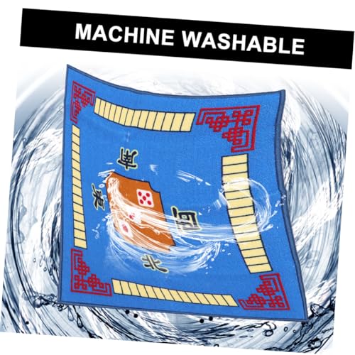 UPKOCH Mahjong Tischdecke rutschfeste Spielmatte mit Latexboden Polyester Oberfläche für Mahjong Poker Domino Brettspiele Zuhause Desktop Verwendung Blau UPKOCH Mahjong Tischdecke rutschfeste Spielmatte mit Latexboden Polyester Oberfläche für Mahjong Poker Domino Brettspiele Zuhause Desktop Verwendung Blau von UPKOCH