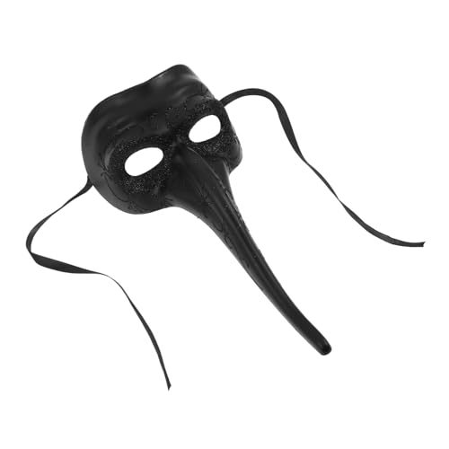 UPKOCH Maskenkostüm Halloween Damen Halloweenkostüme Halloween Herrenkostüme Herrenkostüme Für Halloween Lange Nase Kostüm Aus Schwarzem Kunststoff von UPKOCH