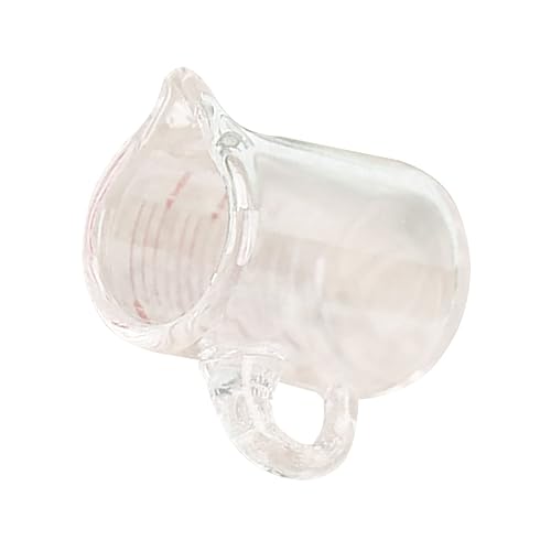 UPKOCH Messbecher für kindergeschenke laufstall spielwaren spielzeuge Miniaturschmuck Puppenhauszubehör Mini-Tasse im Hausmaßstab Mini-Ornament Glas Transparent von UPKOCH