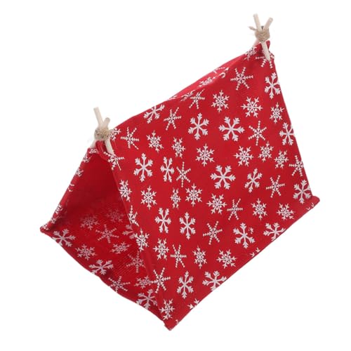 UPKOCH Mini-Campingzelt Outdoor Camping Fantasievolles Spielzelt Realistisches Camping Zubehör Outdoor Modellzubehör Puppenhausmöbel Zelte Polyester rot von UPKOCH