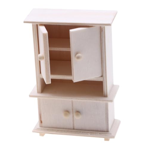 UPKOCH Mini-Kleiderschrank aus Holz für kinderspielzeug spielzeugschrank spielzeuge für Schrank für kinderkleiderschrank Miniatur-Dinge Mini Möbel von UPKOCH