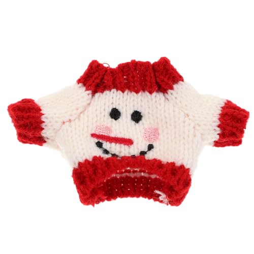UPKOCH Mini Puppenpullover aus Weichem Plüsch Handgefertigter Pullover Festliches Design in Rot Weiß DIY Puppen Kleidungszubehör Kleiner Pullover für Kuscheltiere und Puppen Geschenkidee UPKOCH Mini Puppenpullover aus Weichem Plüsch Handgefertigter Pullover Festliches Design in Rot Weiß DIY Puppen Kleidungszubehör Kleiner Pullover für Kuscheltiere und Puppen Geschenkidee von UPKOCH