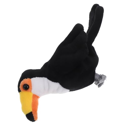 UPKOCH Mini Vogel Fingerpuppe Handpuppe Tier Puppentheater Für Hände Fingerpuppen Handpuppen Fingerpuppen Für Vogel Handpuppe Fingerpuppen Plüsch Schwarz von UPKOCH