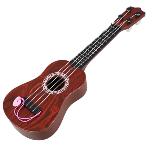 UPKOCH Mini-simulations Gitarre Ukulele Mini-Gitarre Kleinkind Gitarre -Gitarre Kleine Gitarre Kindergitarrenmodell Gitarre Für Anfänger Minigitarren Brown Abs von UPKOCH