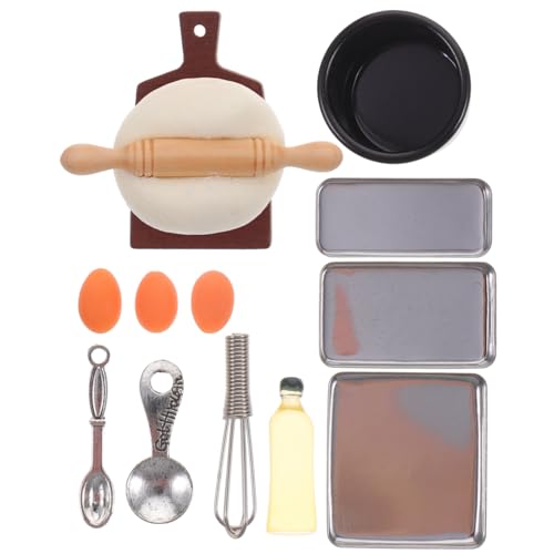 UPKOCH Miniverse Kitchen Miniatur Backset Für 1 Set Mit Kleinen Backutensilien Für Puppenhaus Und Miniaturküche Ideales Zubehör Für Kreatives Und Dekorationszwecke Spielzeug Küche Mini von UPKOCH