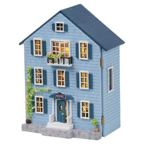 UPKOCH Miniatur Puppenhaus Bausatz aus Holz mit Möbeln DIY Mini Dollhouse Modell für Erwachsene Stabiles Holzpuzzle Tragbares Handwerksset Kreative Weihnachtsdeko Familienfreundliches UPKOCH Miniatur Puppenhaus Bausatz aus Holz mit Möbeln DIY Mini Dollhouse Modell für Erwachsene Stabiles Holzpuzzle Tragbares Handwerksset Kreative Weihnachtsdeko Familienfreundliches von UPKOCH
