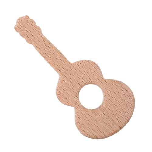 UPKOCH Miniature Gitarre Für Kreatives Zur Der Kognitiven Fähigkeiten Dekoratives Musik Instrument Für Kinderzimmer Einzigartiges Ornament Holzfarbe von UPKOCH