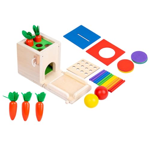 UPKOCH Montessori 4 1 Multifunktionales Für Lustiges Farbzuordnungs Und Stapelspielzeug Zur Der Kreativität Und Intelligenz Kompaktes Lernspielzeug Für Zuhause von UPKOCH